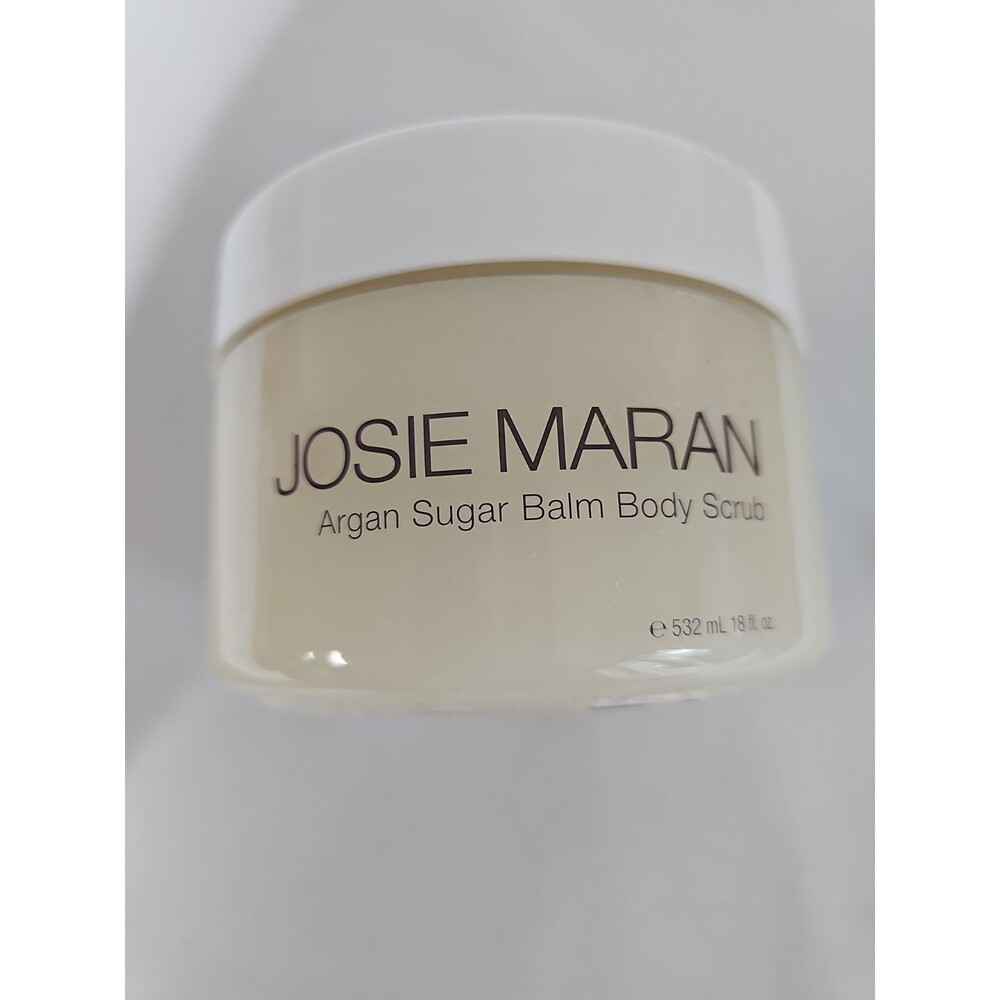 New Josie Maran Argan Sugar Balm Body Scrub 18oz in Winter Gardenia